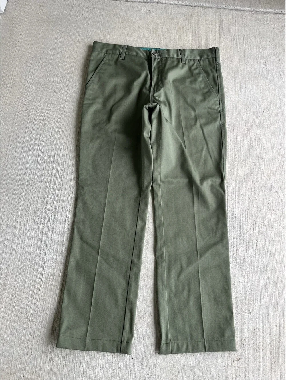 Vintage Levi's Sta-Prest Olive Green Chino Pants 36x34